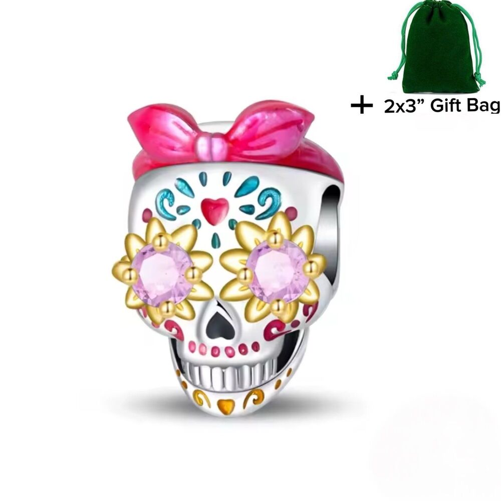 New Halloween Skull Bead | 925 Silver | Brand New